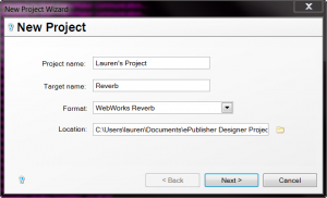 Image of New Project Wizard